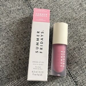 NIB Summer Fridays Dream Lip Oil - Rose Bud